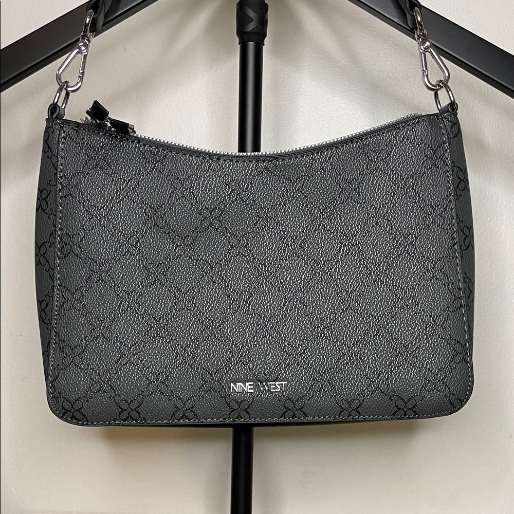 Nine West Black and Gray Shoulder Bag